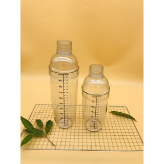 bình lắc( shaker nhựa) vạch đen 350ml.530ml.700ml.1000ml