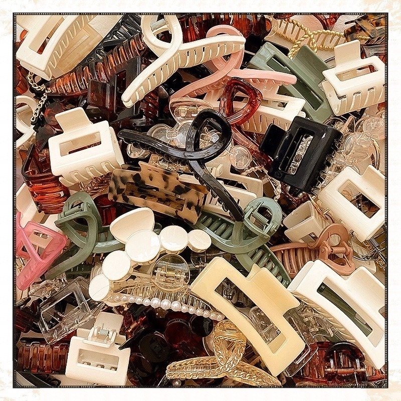 Kẹp Tóc Càng Cua Acrylic Nhiều Kiểu Dáng Thời Trang Mùa Hè Phong Cách Hàn Quốc Dành Cho Nữ