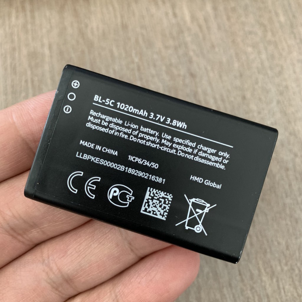 Pin Nokia 5C zin chính hãng - Dùng cho các dòng: ngage C, Ngage QD, N70, N72, E70,1100, 1110, 1600, 2300 ...