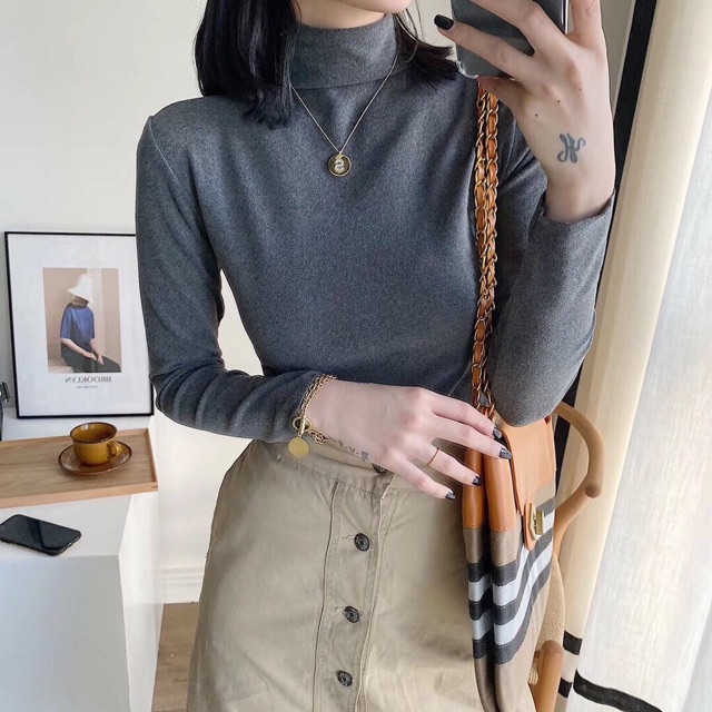 Sỉ Áo Cổ 3 Phân Giữ Nhiệt Xuất Nhật MoTie (Túi Zip).