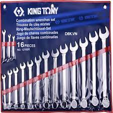 Bộ Cờ Lê Vòng Miệng Hệ Inch 16 Chi Tiết Kingtony 1216SR