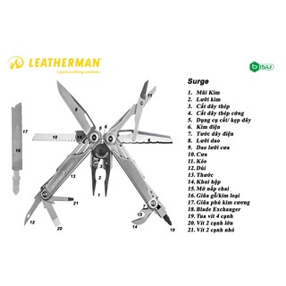 Dụng cụ đa năng Heavy Leatherman - Surge