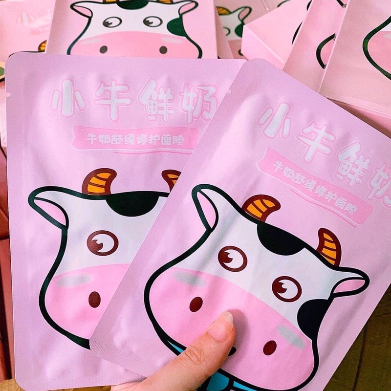 CAO CẤP Mặt Nạ Sữa Bò Sữa QISE MILK Trắng Da Thu Nhỏ Lỗ Chân Lông Dưỡng Ẩm Chống Lão Hoá Mask Giấy BIOAQUA IMAGES