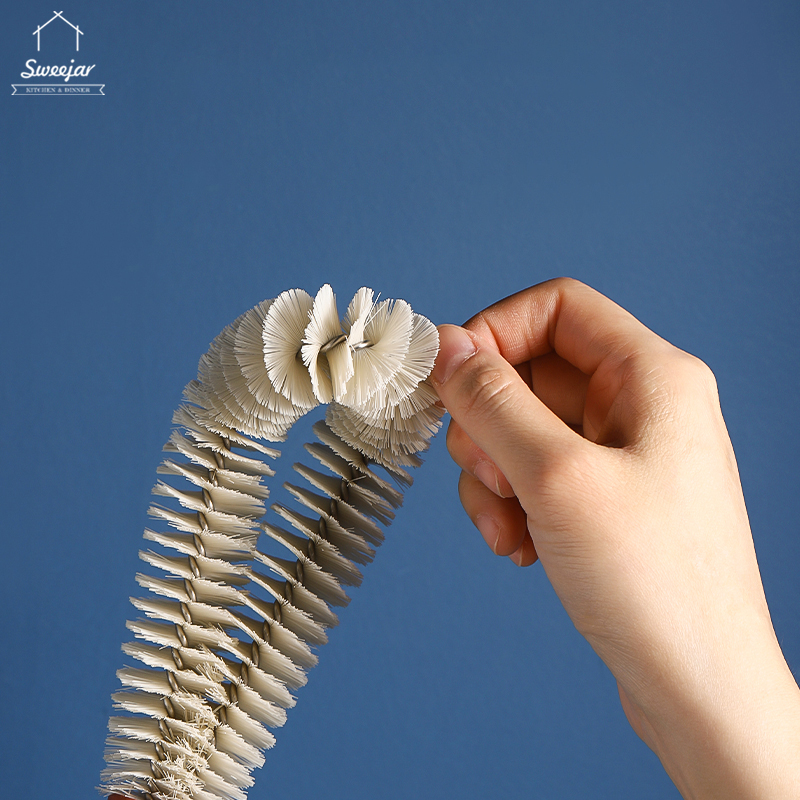 Cọ chùi cốc/ ống SWEEJAR sợi nylon cán dài đa năng tùy chọn màu sắc