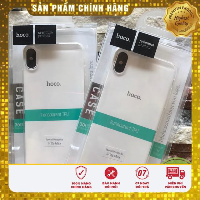 ỐP SILICON IPHONE XS MAX 6.5 INCH HIỆU HOCO CAO CẤP TRONG SUỐT