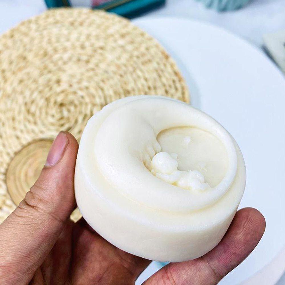 FOREVER Khuôn Làm Xà Phòng Hình Trụ / Mặt Trăng / Tròn Bằng Silicone Đa Năng Trang Trí Nhà Cửa DIY