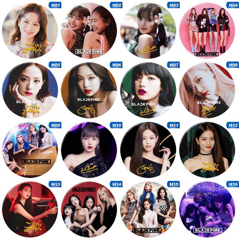 Huy hiệu Blackpink cài áo mũ balo