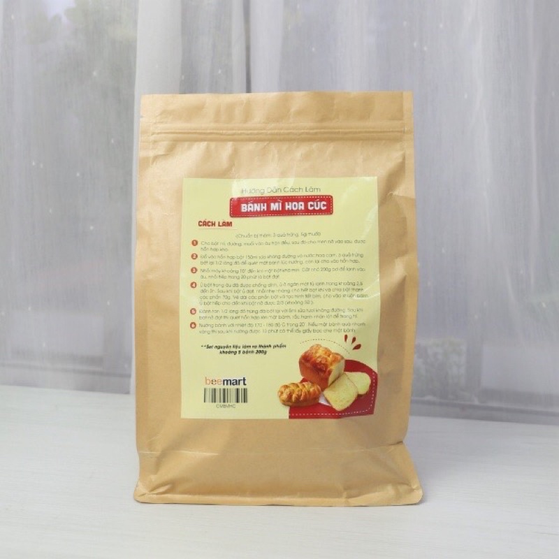 Set nguyên liệu làm Bánh Mì Hoa Cúc (Thành phẩm 5 cái 200gr) không bơ nhạt
