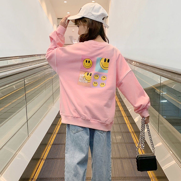 Áo Sweater dáng rộng thời trang hàn quốc dành cho bé gái