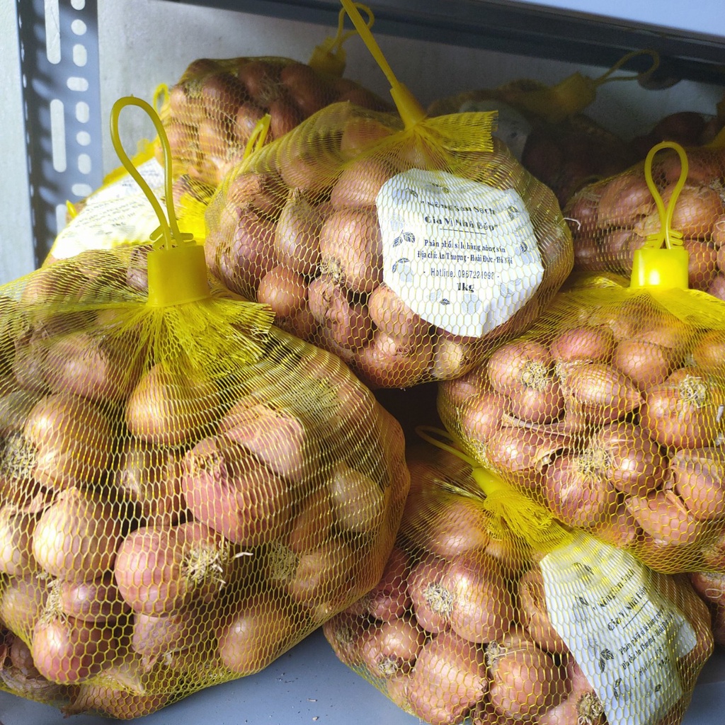 Hành ta khô 2kg, Hành bắc Hải Dương, loại 1 đã chọn lọc