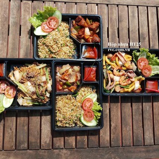 khay nhựa đựng cơm dùng 1 lần