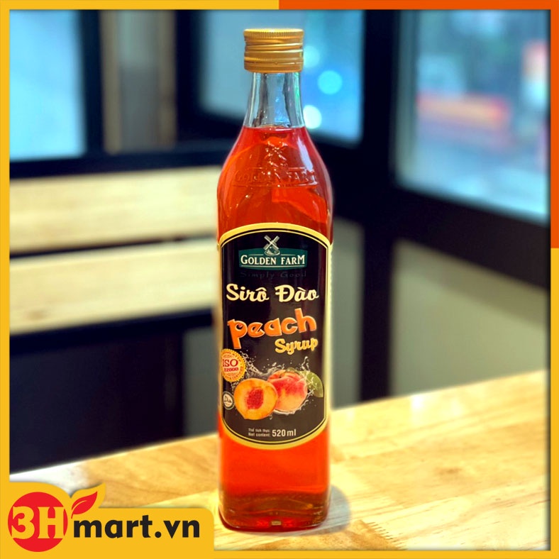 Siro đào Golden Farm 520ml