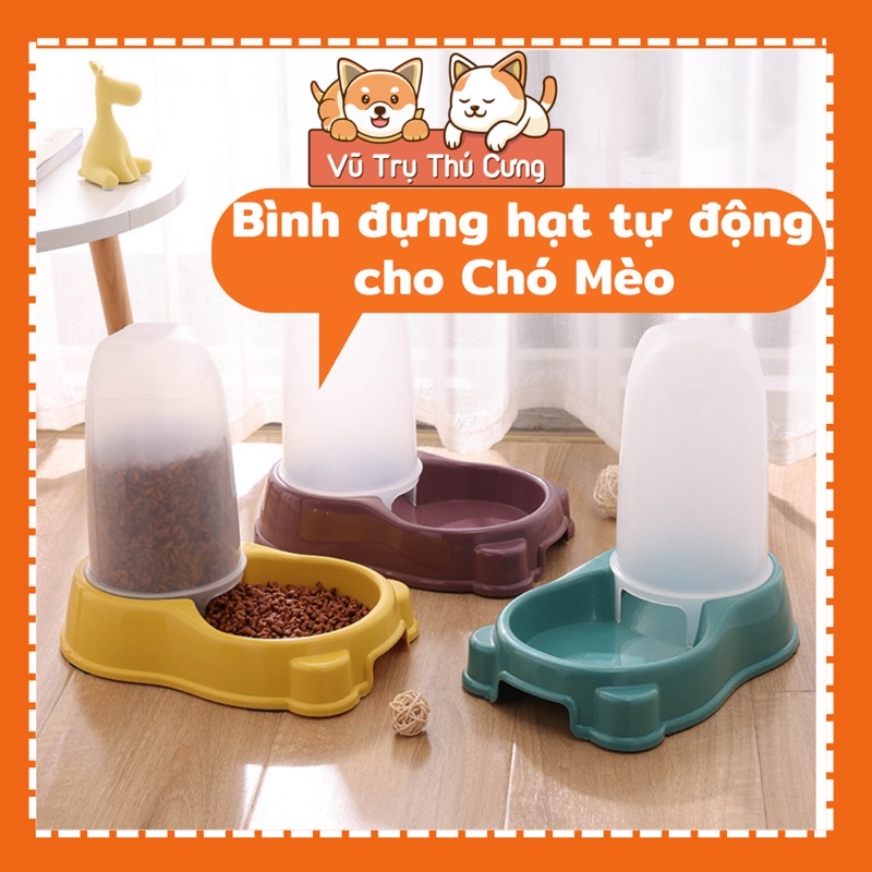 Bình đựng hạt tự động cho chó mèo giá rẻ, Bát ăn cho thú cưng