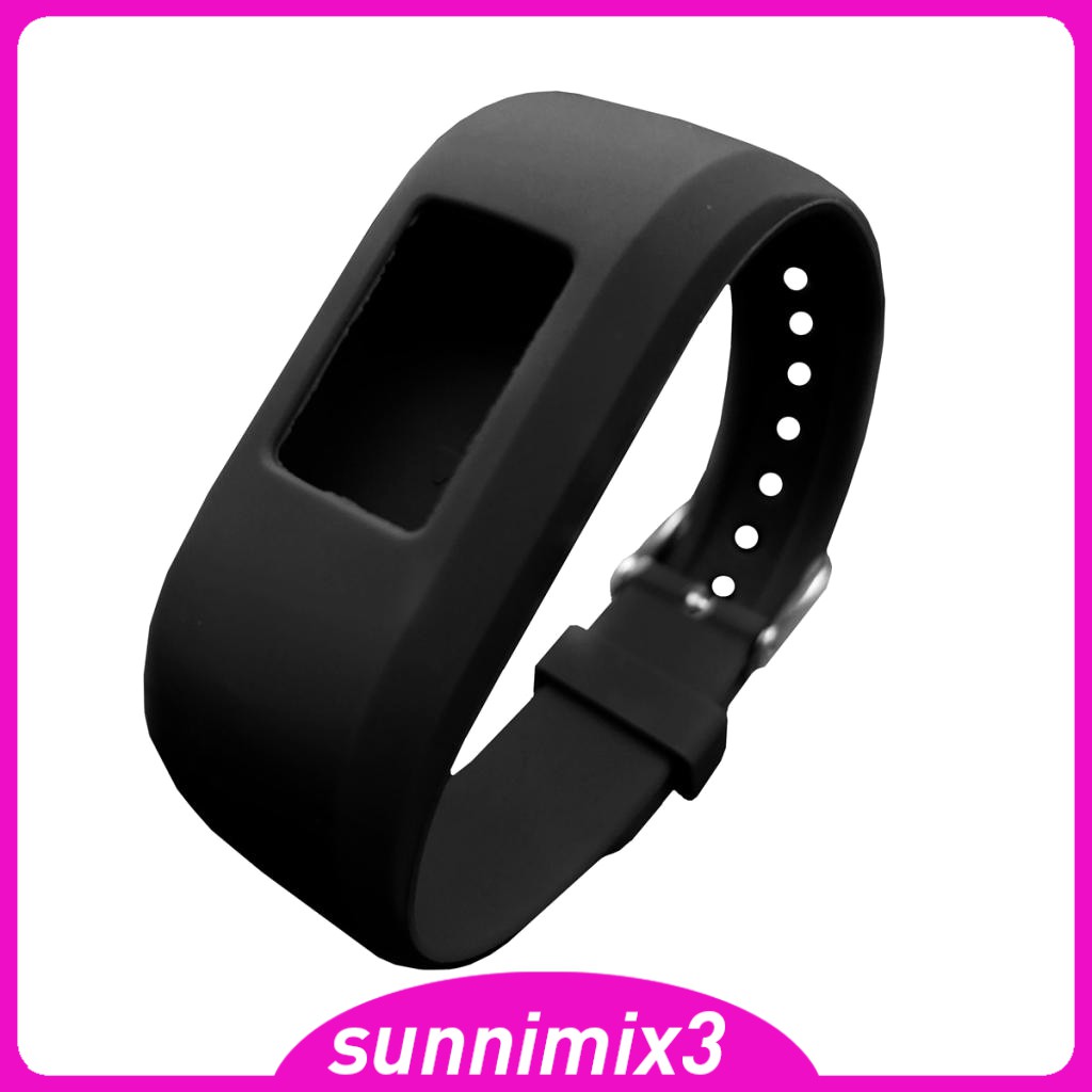 Dây Đeo Thay Thế Chất Liệu Silicon Màu Trơn Cho Garmin Vivofit 3