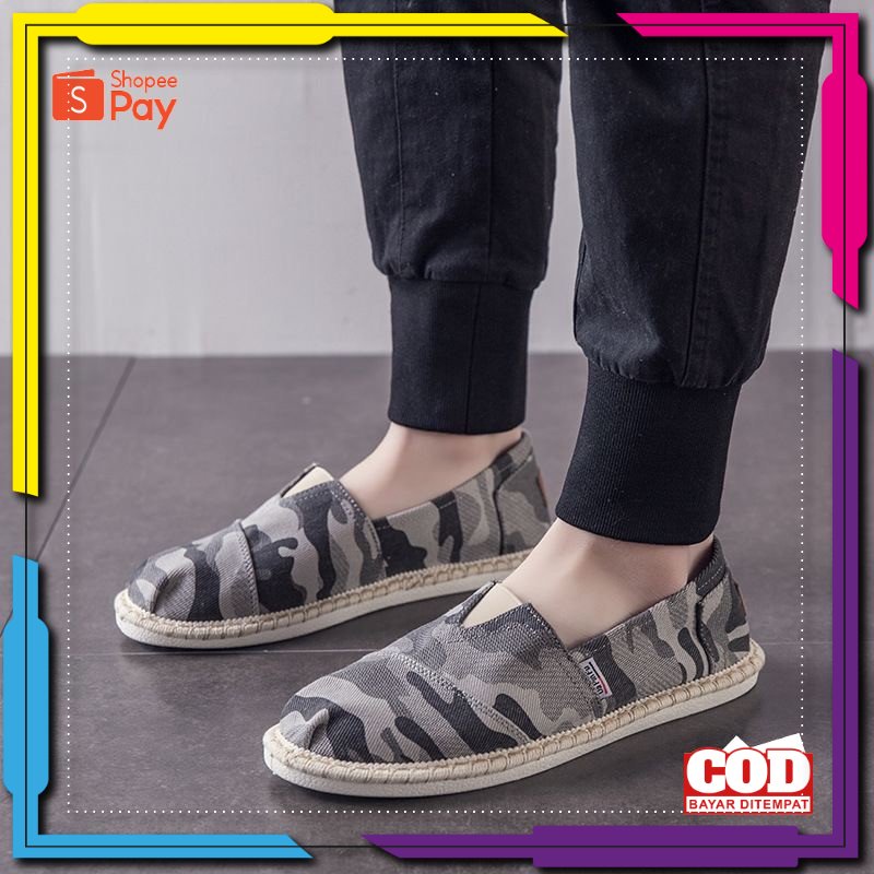 Giày Slip On Bằng Vải Canvas Chất Lượng Cao Cho Nam Size 37 38 39 40 41 42 43 44 45 /