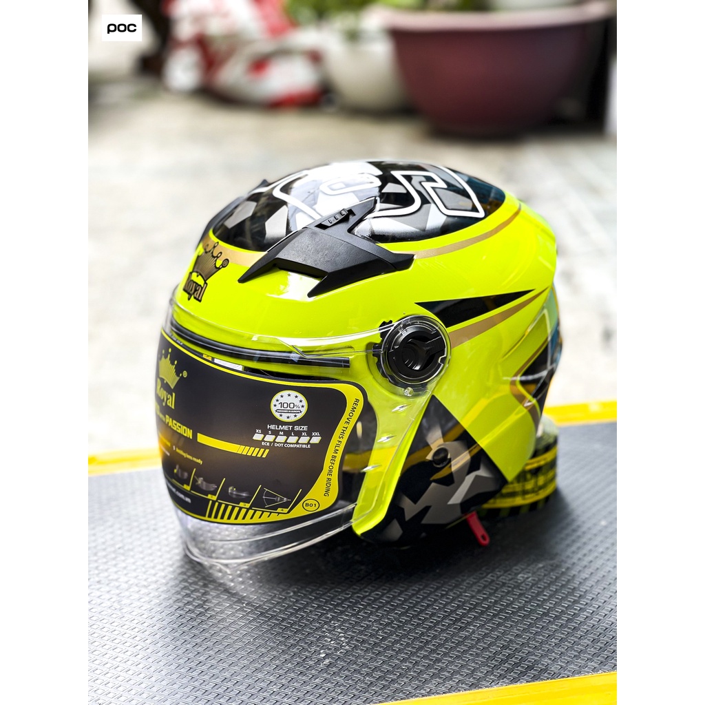 NÓN 3/4 2 KÍNH ROYAL M268 ĐỦ MẪU CHÍNH HÃNG CÓ BẢO HÀNH 12 THÁNG