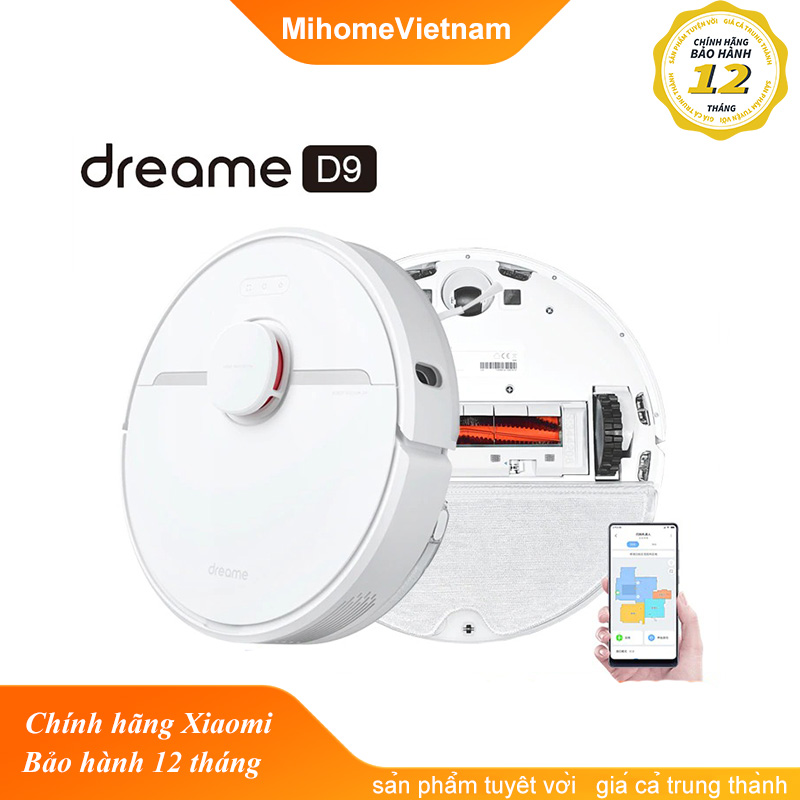 Robot hút bụi Xiaomi Dreame D9 Chính Hãng – Bản Quốc tế