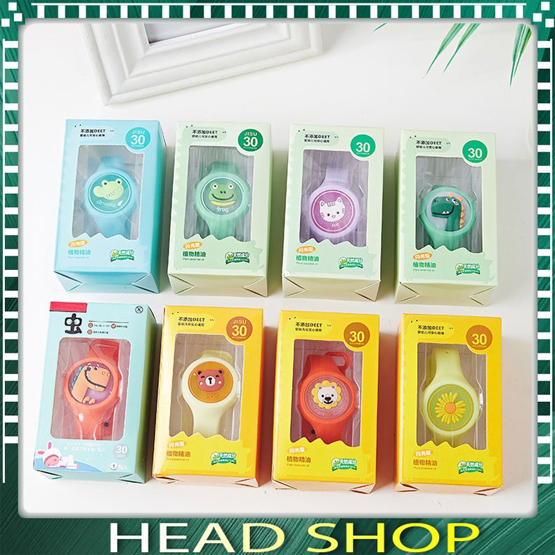 Vòng đeo tay đồng hồ chống đuổi muỗi M28 tinh dầu chống muỗi led phát sáng, đồ chơi đồng hồ cho trẻ em và cho bé HEADSHO