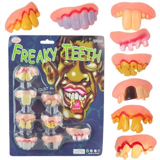 (Có sẵn) Set 8 bộ răng giả hóa trang sự kiện cosplay halloween , mô hình răng hô, sún, vẩu hài hước