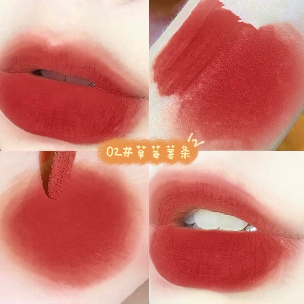 Bộ 5 Son Môi Bùn Chống Thấm Nước Lâu Trôi Von Gee