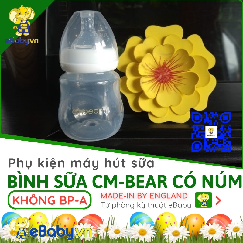 [CM BEAR] Bình sữa Không Núm Ti - Bình chứa sữa dùng cho máy hút sữa Cm Bear - Bình Không Núm