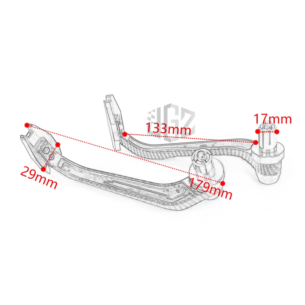 Đối với honda vario 160 vario150 125 xe máy tay lái cnc bảo vệ phanh ly hợp cần số bảo vệ tay lái 22mm bảo vệ