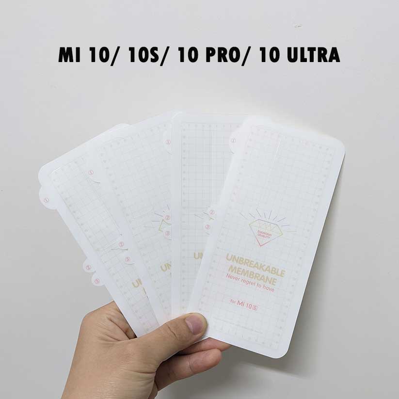 Miếng dán dẻo PPF chống xước mặt lưng Xiaomi Mi 10/ Mi 10S/ Mi 10 Pro/ Mi 10 Ultra