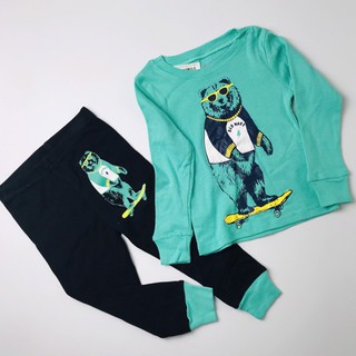 [2-8Y] Set 2 bộ cotton dài tay Carter's bé trai - Random
