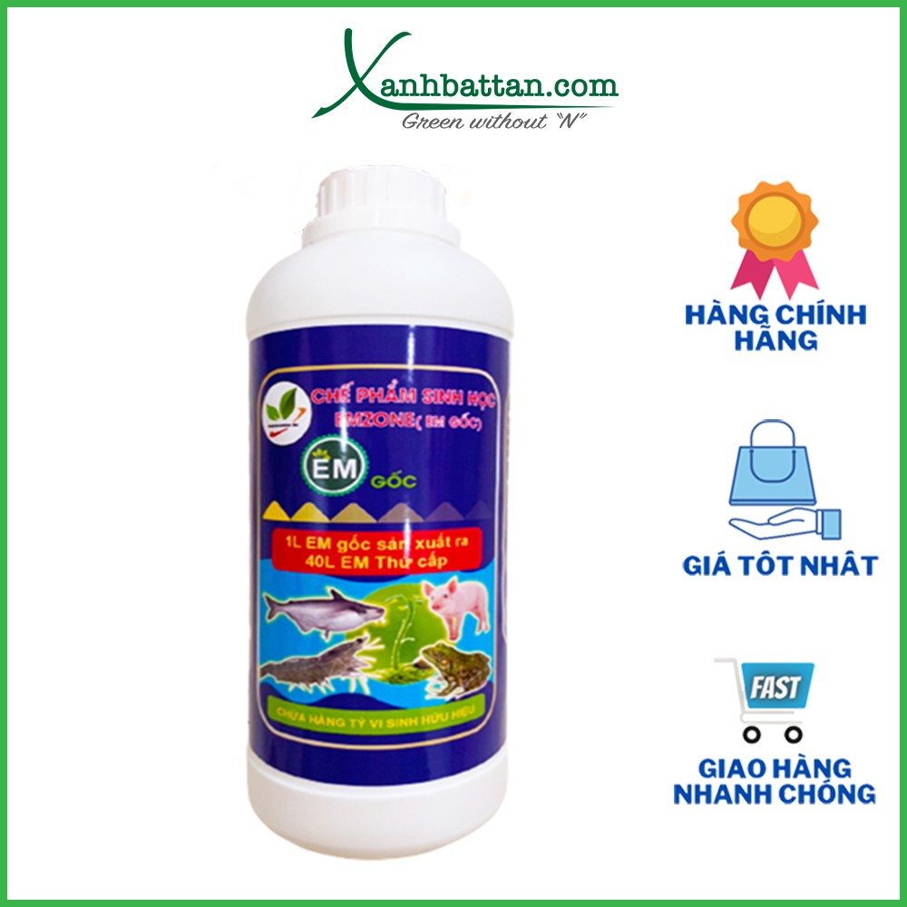 Chế Phẩm Sinh Học EM GỐC - Từ 1 Lít Nhân Lên 40 Lít EM Thứ Cấp