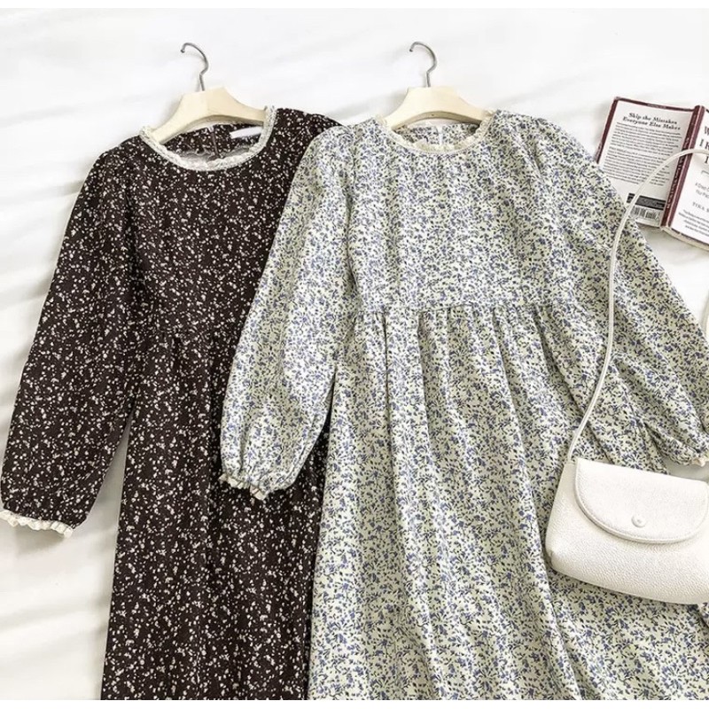 Đầm Babydoll hoa nhí