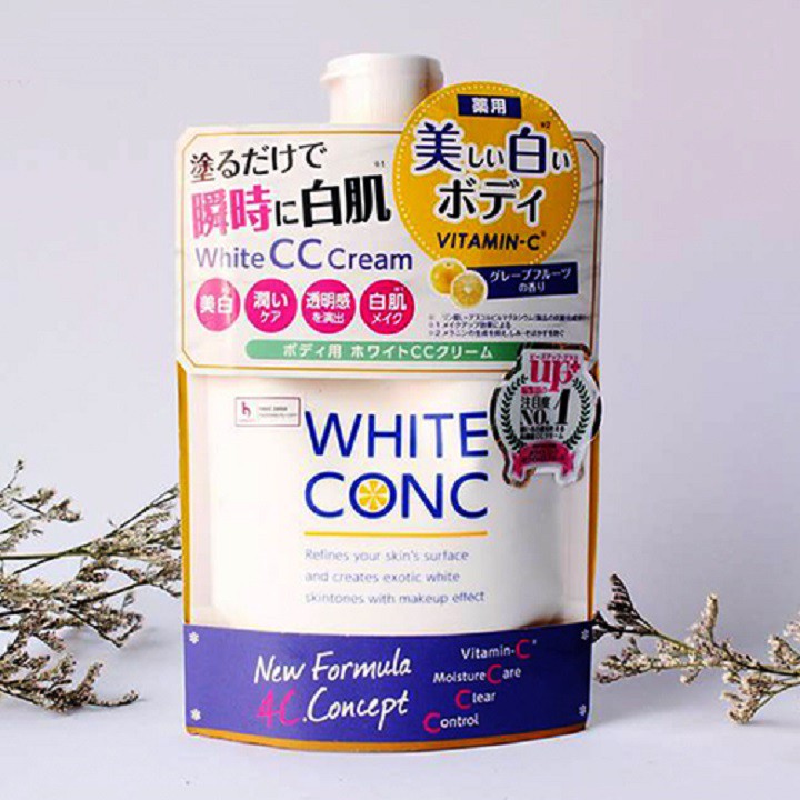 Sữa dưỡng thể trắng da White Conc White CC Cream 200ml - mỹ phẩm MINH HÀ cosmetics