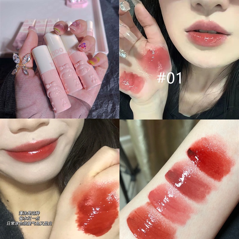Son Môi Dưỡng Ẩm Lâu Trôi Chống Thấm Nước Không Dính Thành Cốc Với 6 Màu Lựa Chọn