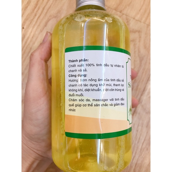 Tinh Dầu Xông Sả Chanh Và Quế Chai 500ml