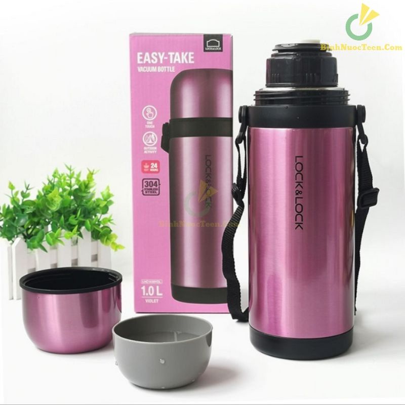 Bình đựng nước giữ nhiệt 1000ml Lock & Lock LHC1439, ủ trà nóng, có nắp uống /HCH007
