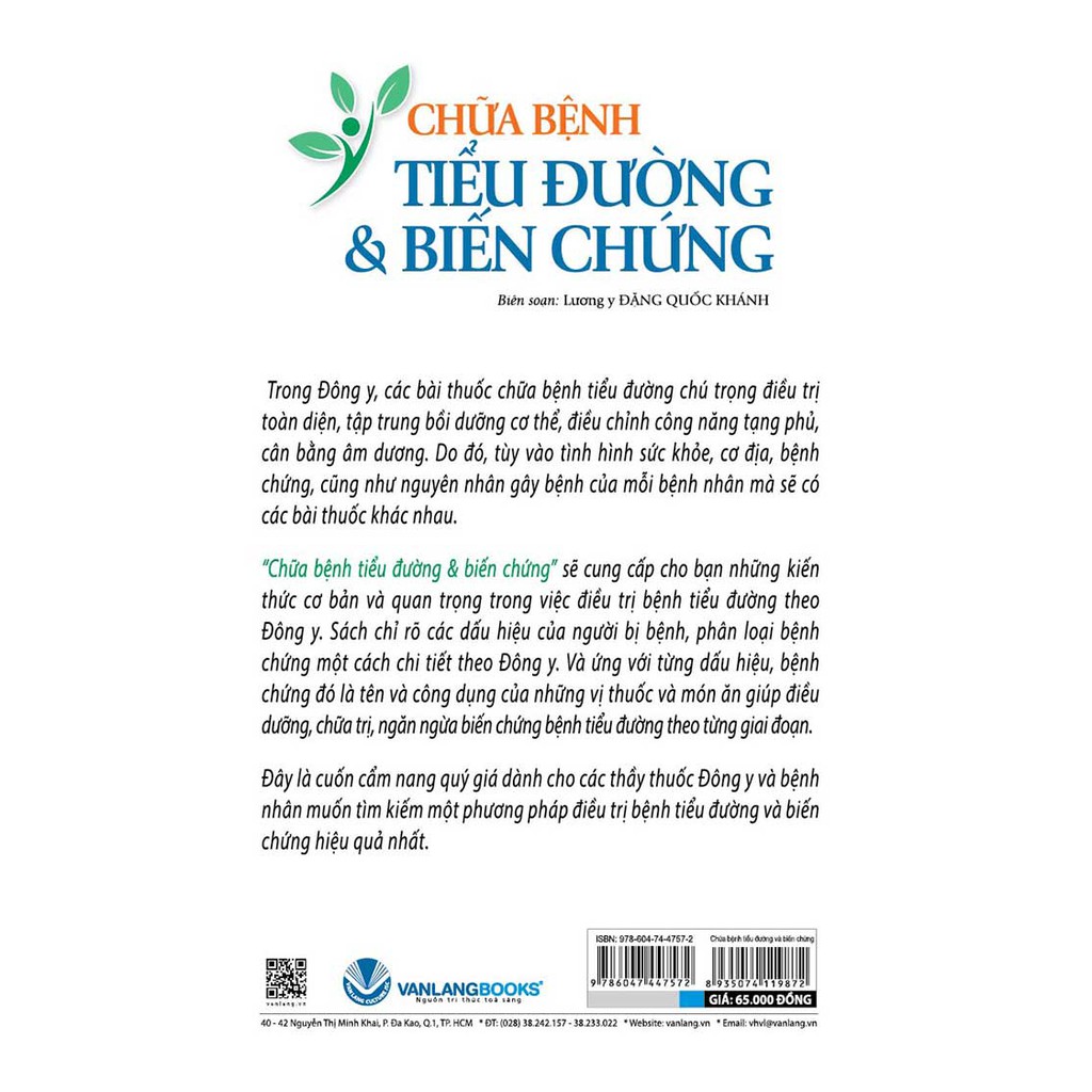 Sách - Chữa Bệnh Tiểu Đường & Biến Chứng (Tái Bản)