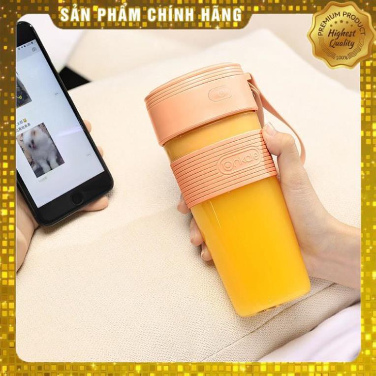 Máy xay sinh tố cầm tay 300ml G0309 Sạc USB ép trái cây mini kiêm cốc uống có tay xách dễ dàng vệ sinh CHIP SHOP