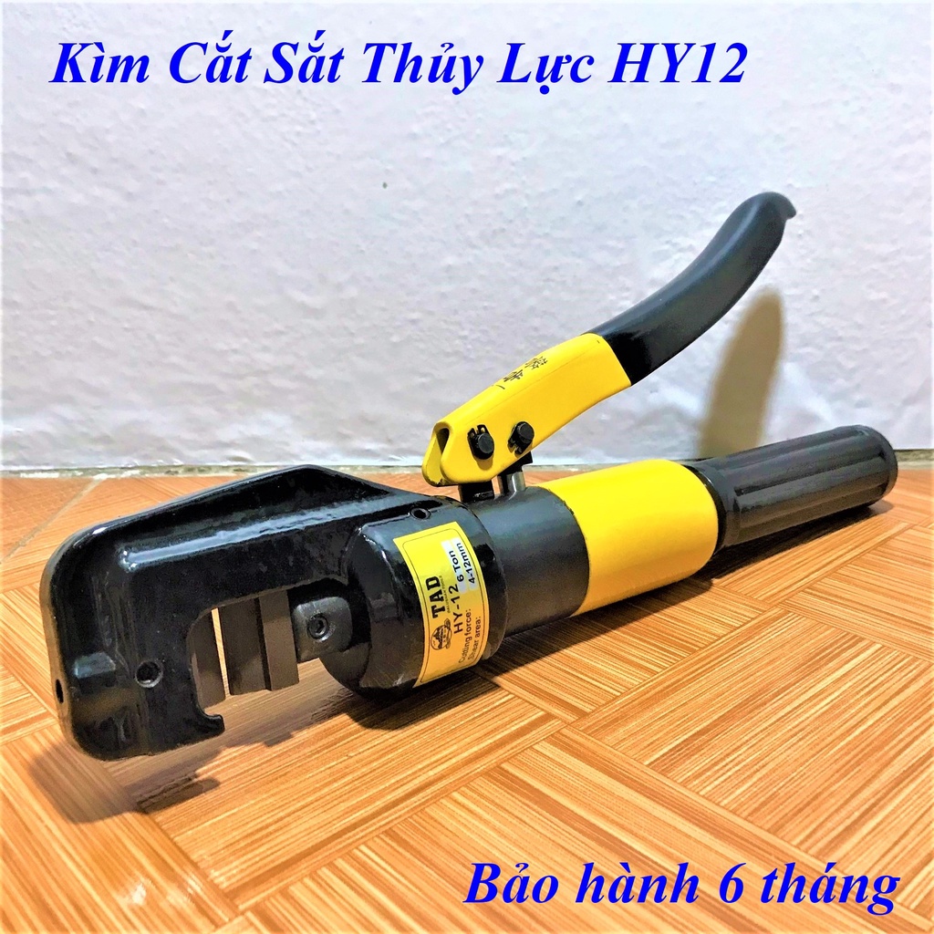 Kìm Cắt Sắt Thủy Lực HY12 - Chuyên Dụng Cắt Sắt, Thép Dạng Khối - Bảo Hành 6 Tháng