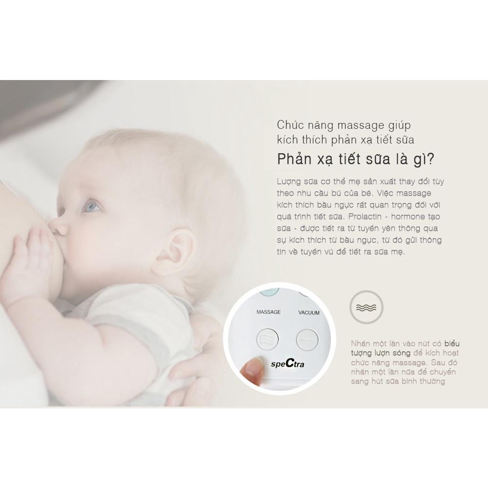 Máy Hút Sữa Điện Đôi Spectra 9 Plus Nhỏ Gọn, Tích Điện - Chính Hãng Hàn Quốc, Bảo Hành 2 Năm