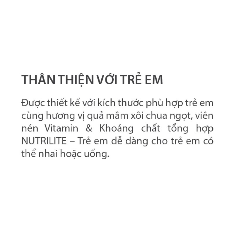 Vitamin Và Khoáng Chất Tổng Hợp Nutrilite- Trẻ Em Amway 60 viên | BigBuy360 - bigbuy360.vn