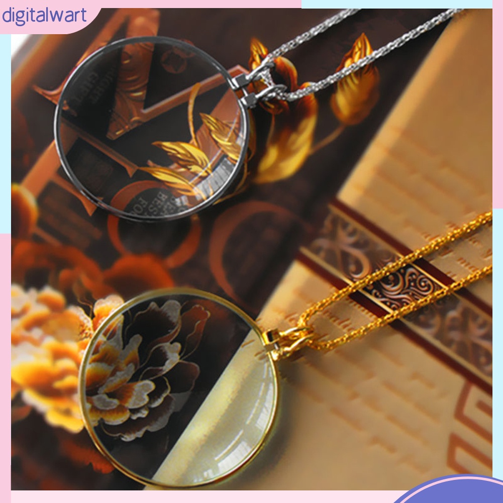 Dây Chuyền Mặt Kính Lúp Phóng Đại 5 Lần Có Kính Lúp Phóng Đại