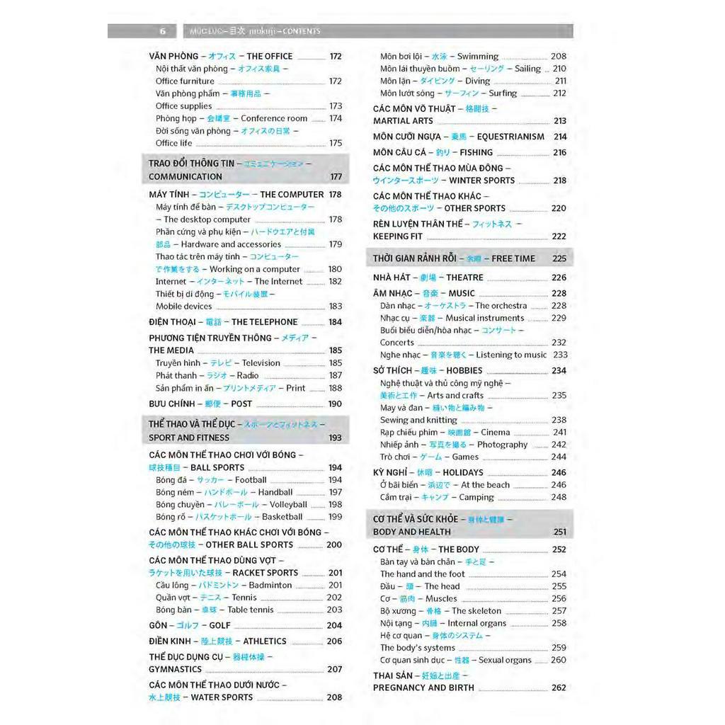 Sách Pons General Reference - Trilingual Visual Dictionary Vietnamese - Japanese - English