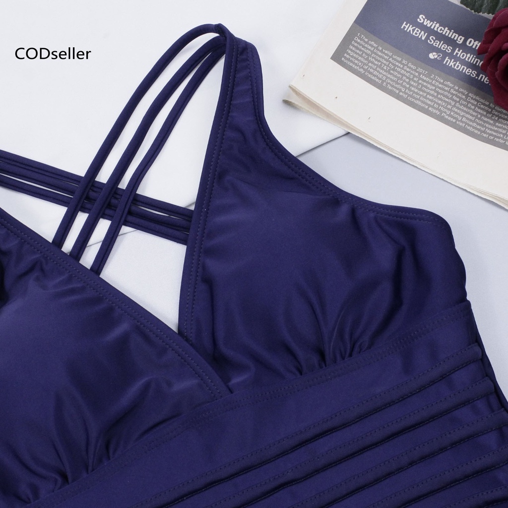 Bộ Đồ Bơi Một Mảnh Cổ Chữ V Thân Thiện Với Làn Da Độ Co Giãn Cao Dành Cho Nữ | BigBuy360 - bigbuy360.vn