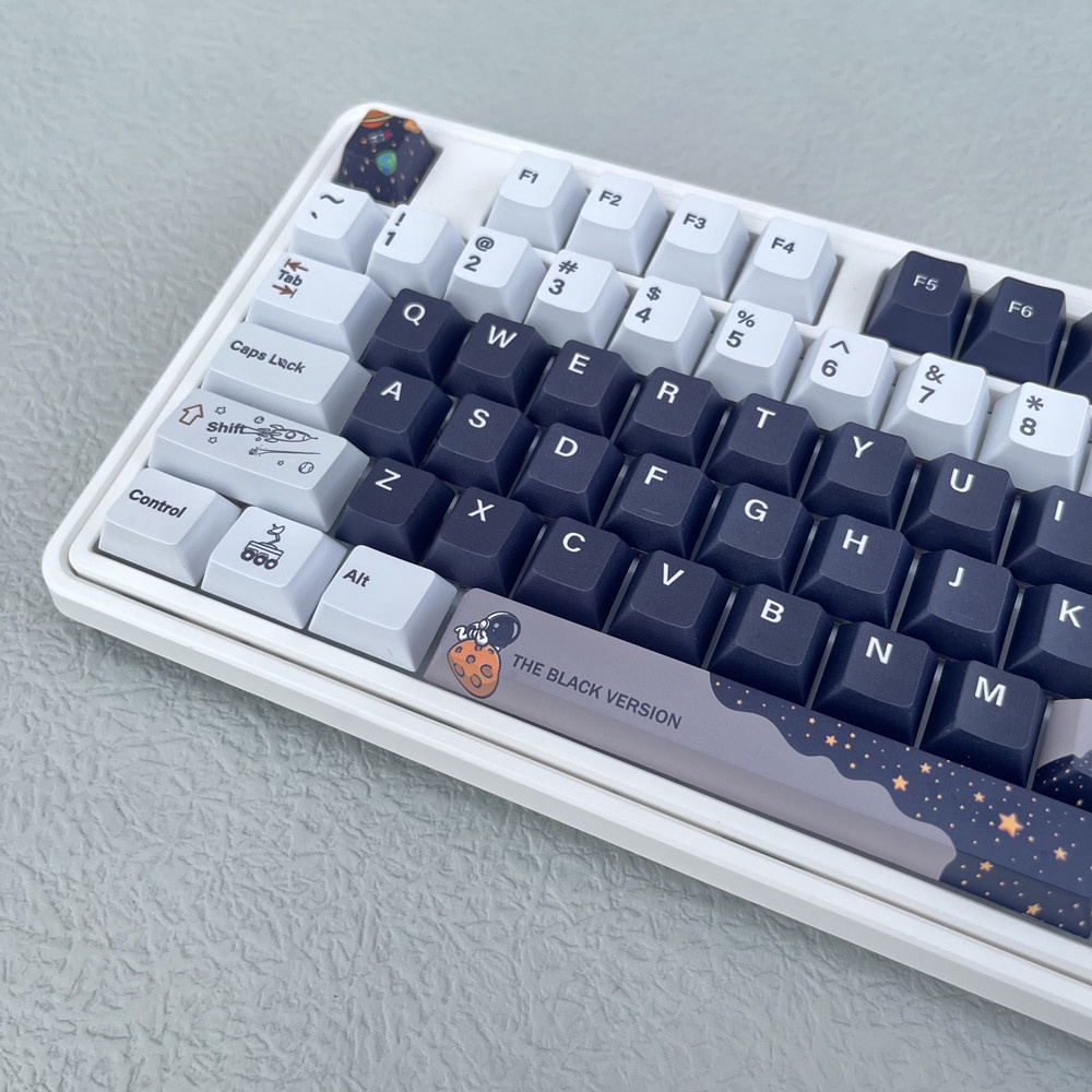 137 phím Black Astronaut Keycap Cherry Profile người không gian anime PBT DYE SUB bàn phím cơ học keycap
