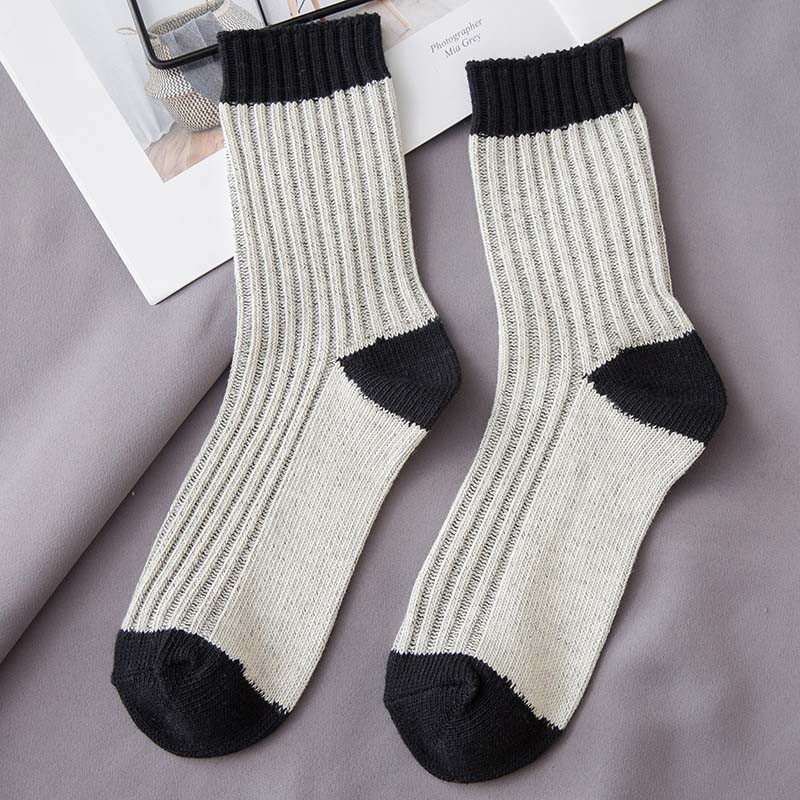 Women Spring Autumn Simple Long Knit Warm Socks | BigBuy360 - bigbuy360.vn