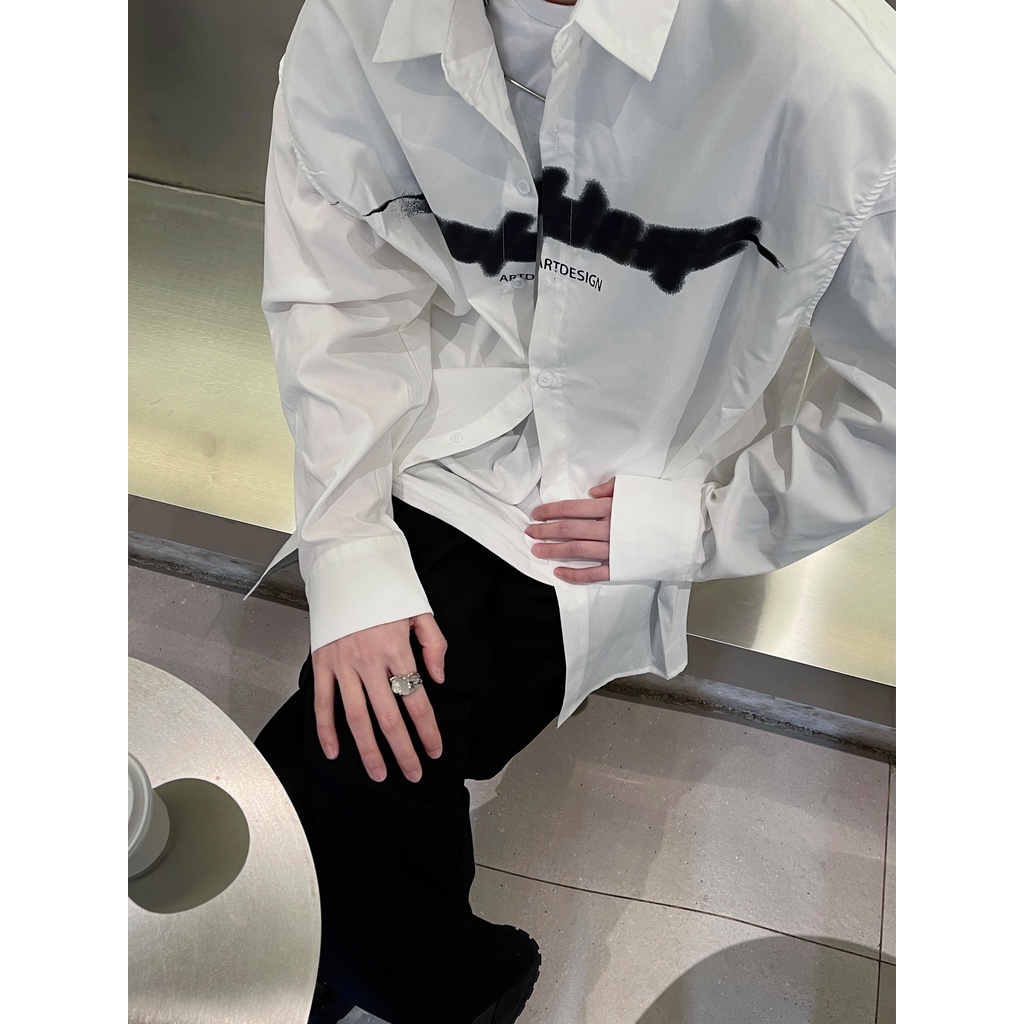 Áo Sơ Mi Không Tay Nhiều Túi In Họa Tiết Phong Cách Hàn Quốc Thời Trang Cho Nam