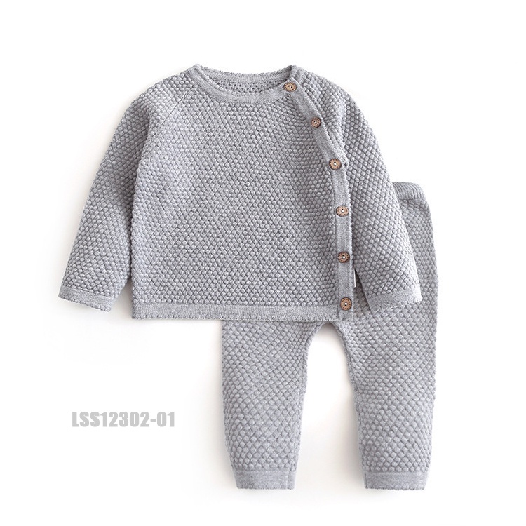 Bộ len mỏng 1 mặt cho bé từ 3 đến 36 tháng