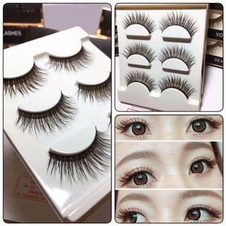 [Mua lẻ được giá sỉ] Lông mi giả 3D bộ 03 cặp cao cấp LM01