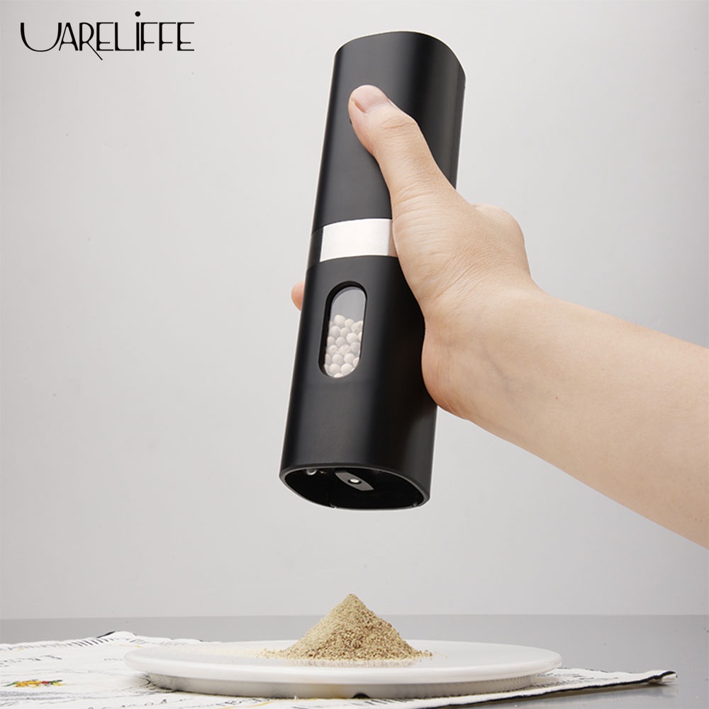 Máy xay tiêu ớt gia vị UARELIFFE hoạt động điện độ mịn thô điều chỉnh được dành cho nấu ăn