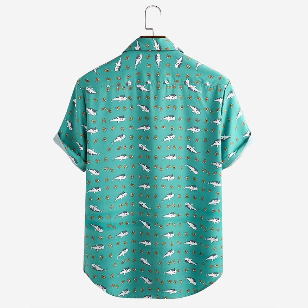 Áo sơ mi nam DOUBLE'D tay ngắn vải lụa SLF0102 | BigBuy360 - bigbuy360.vn