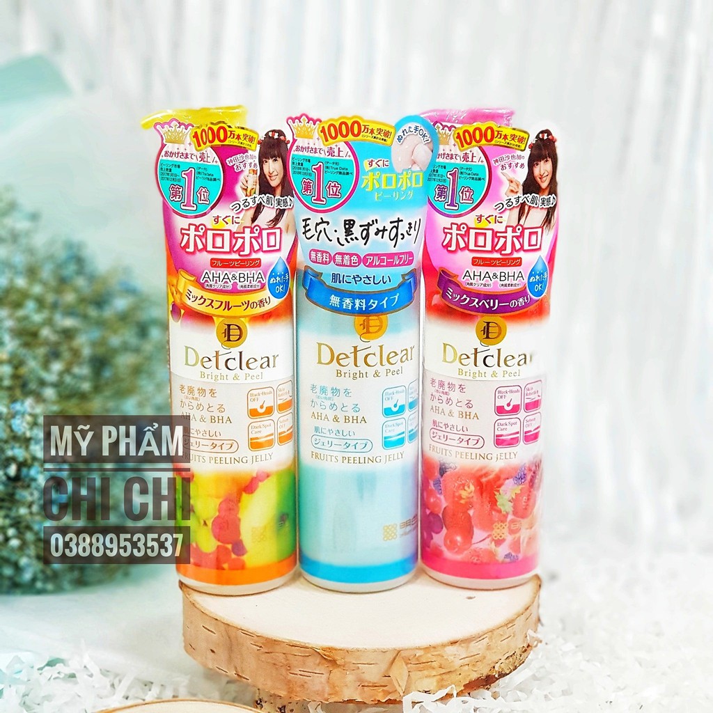 [auth] Tẩy Tế Bào Chết Meishoku Detclear Bright & Peel Fruits Peeling Jelly